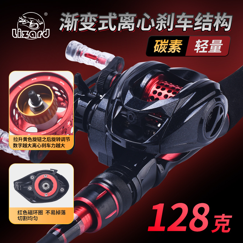 Ice Fishing Line - Mulinello Ultraleggero in Carbonio per Micro