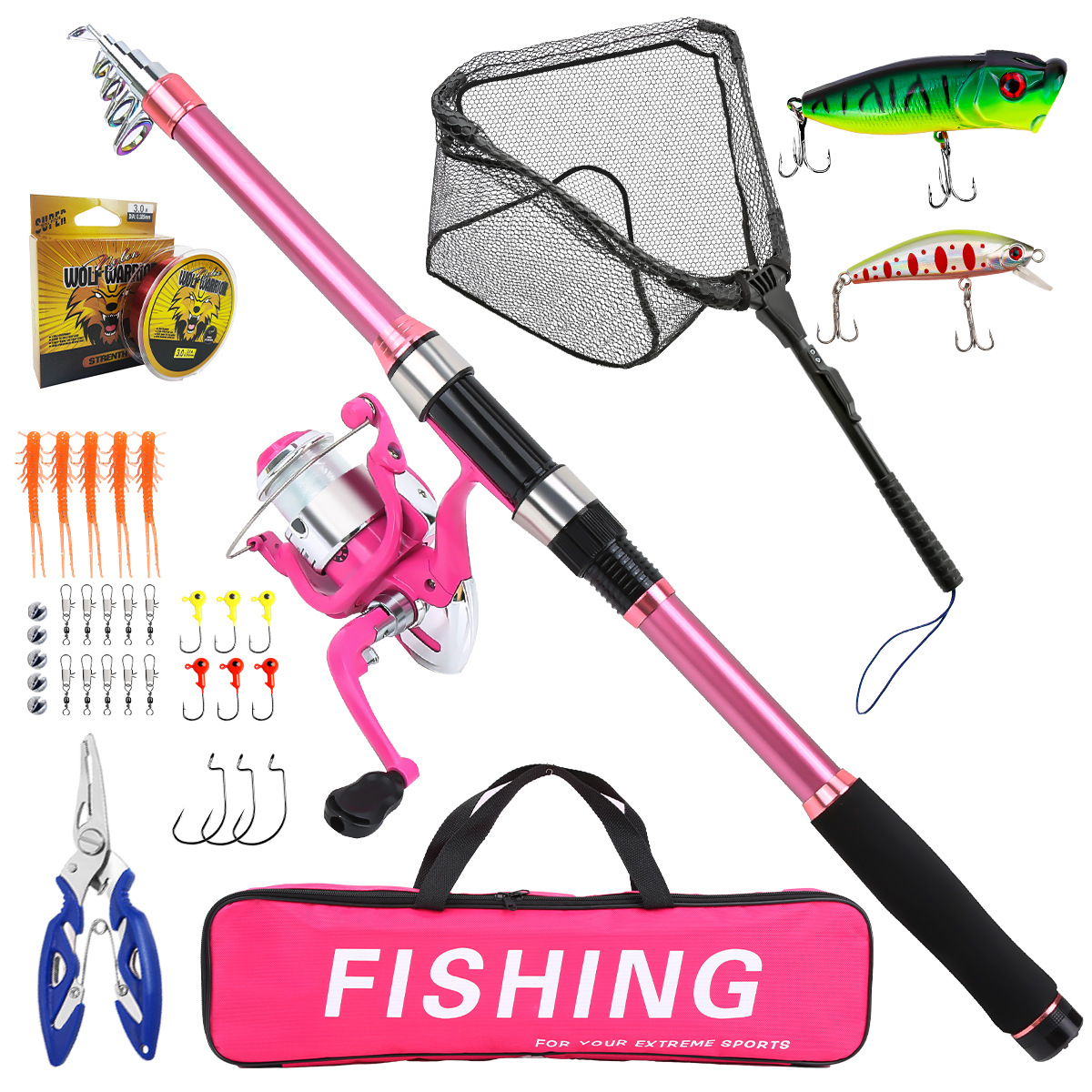 Fishing Line Spooler - Set completo da pesca con canna