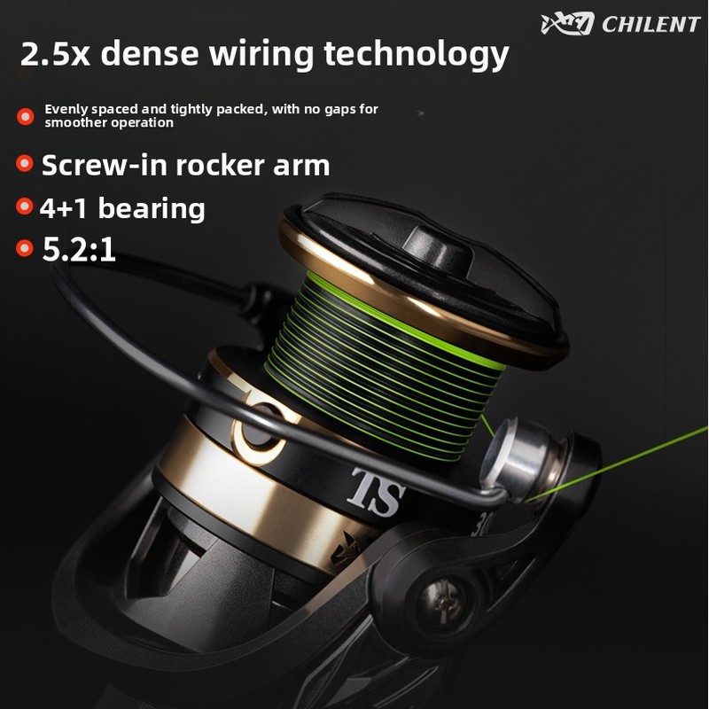 Ice Fishing Line - Mulinelli da pesca in metallo con